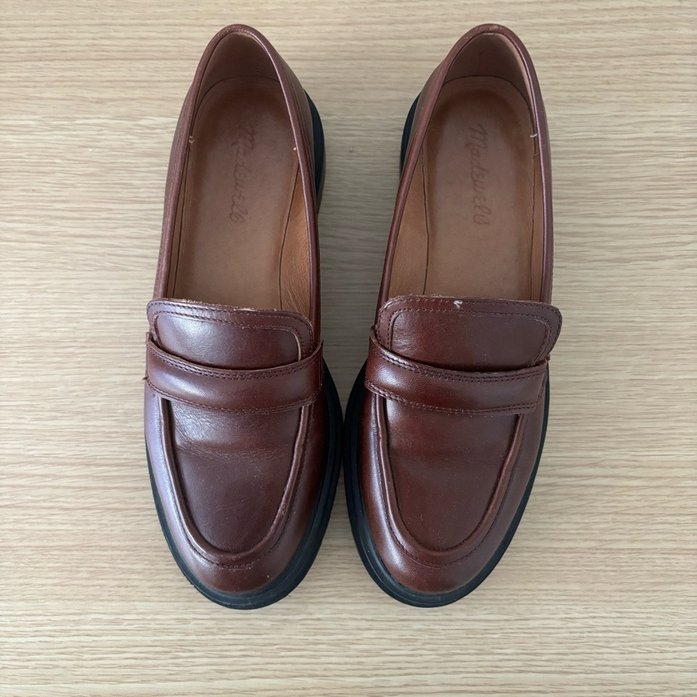 LIKE NEW Madewell The Bradley Lugsole Loafer in Leather